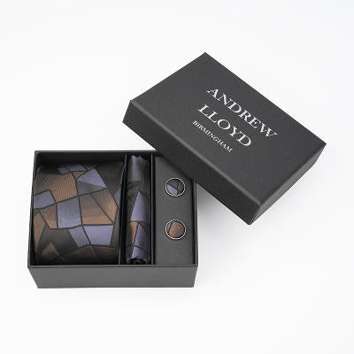 Andrew Lloyd 100% Silk Tie – Bronze Mosaic