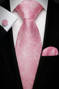 Andrew Lloyd 100% Silk Paisley Tie – Blush Pink Elegance