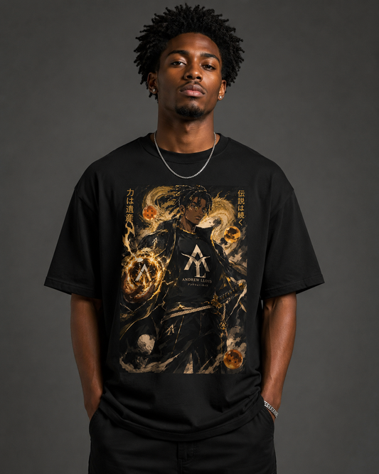 Legacy Anime Graphic T-Shirt – Black